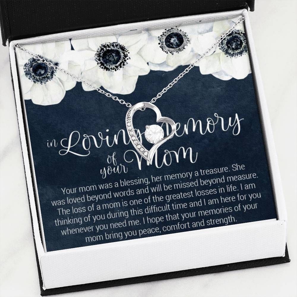 In Loving Memory Of Your Mom Forever Love Necklace