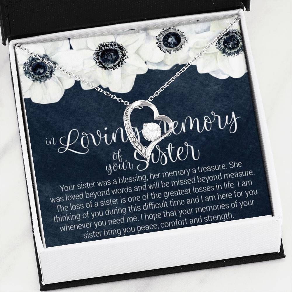 In Loving Memory Of Your Sister Forever Love Necklace