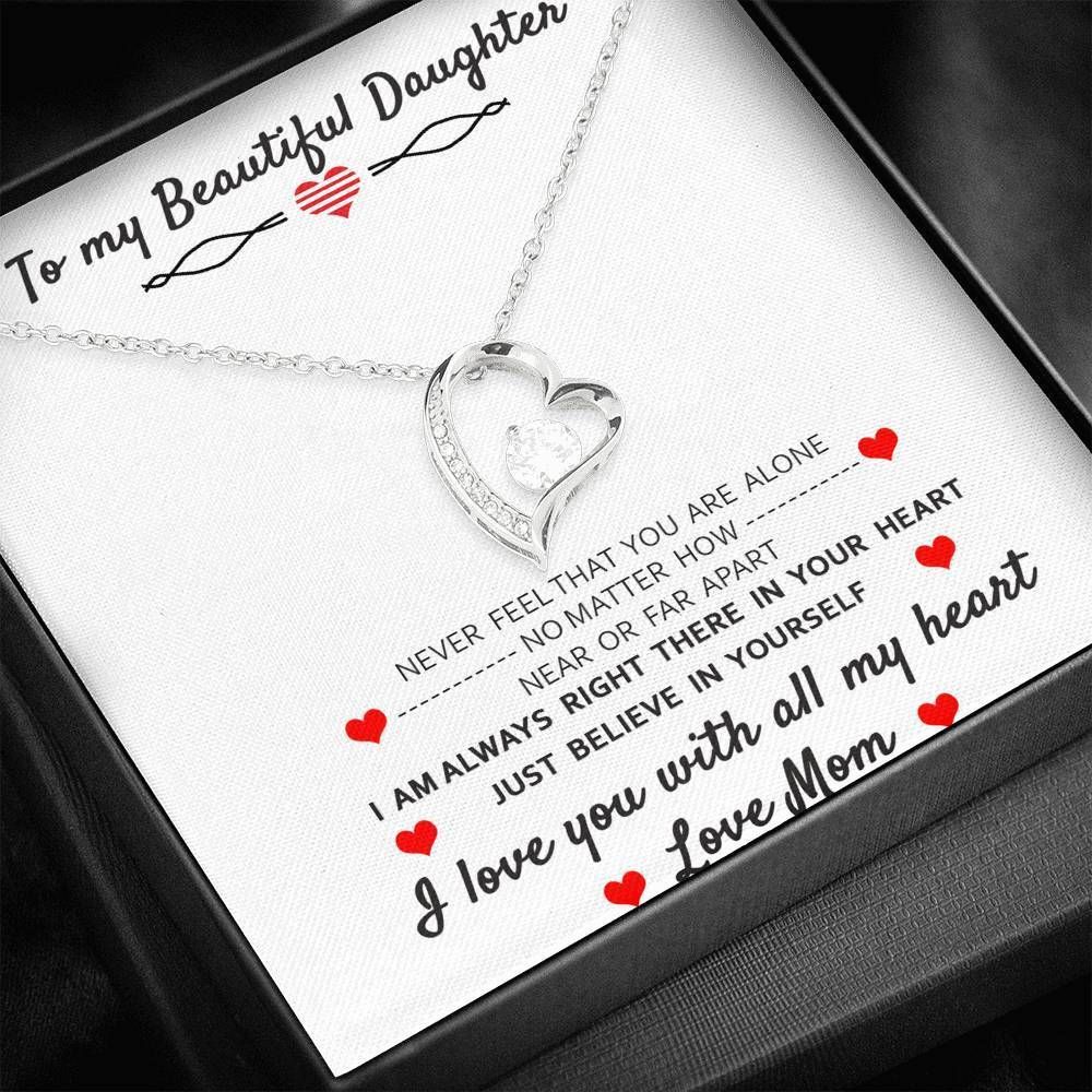 Just Believe In Yourself Forever Love Necklace For Daughter