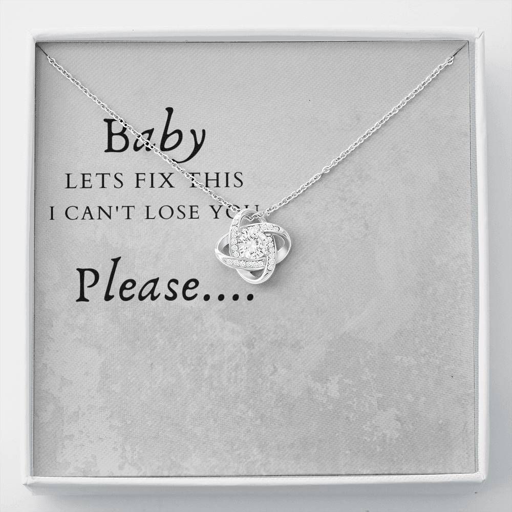 Let Fix This Love Knot Necklace For Baby