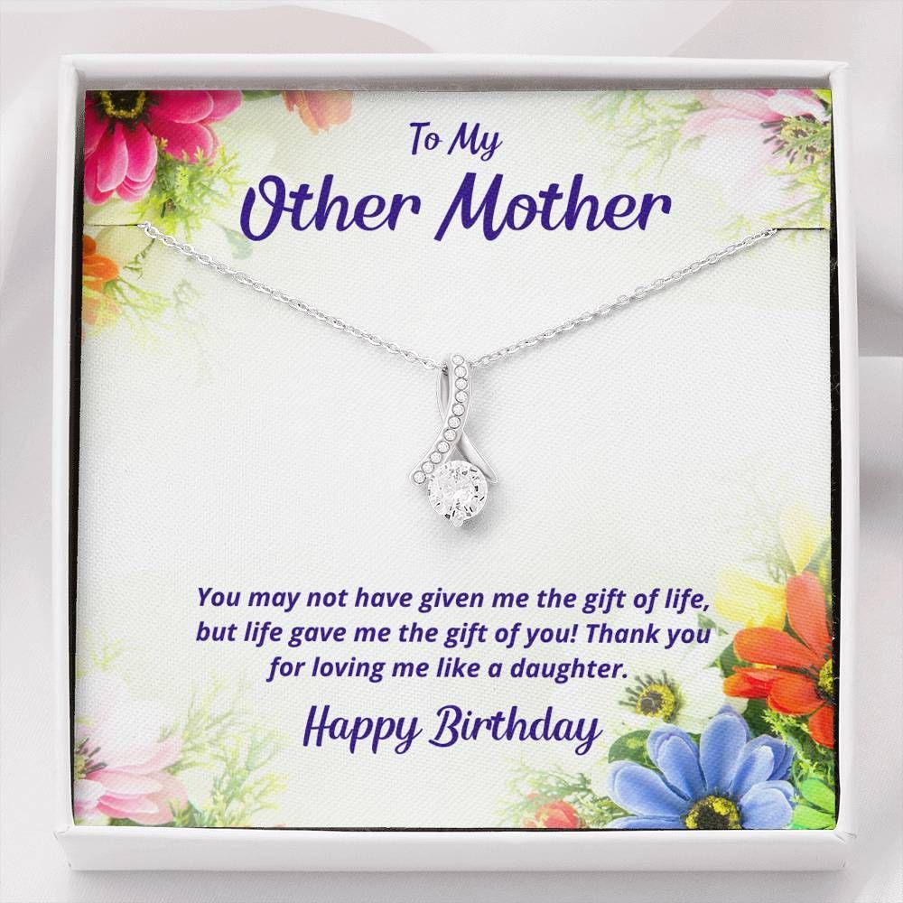 Life Gave Me The Gift Of You Alluring Beauty Necklace Gift For Mom Bonus Mom