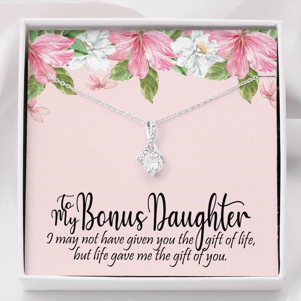 Life Gave Me The Gift Of You Alluring Beauty Necklace Giving Bonus Daughter