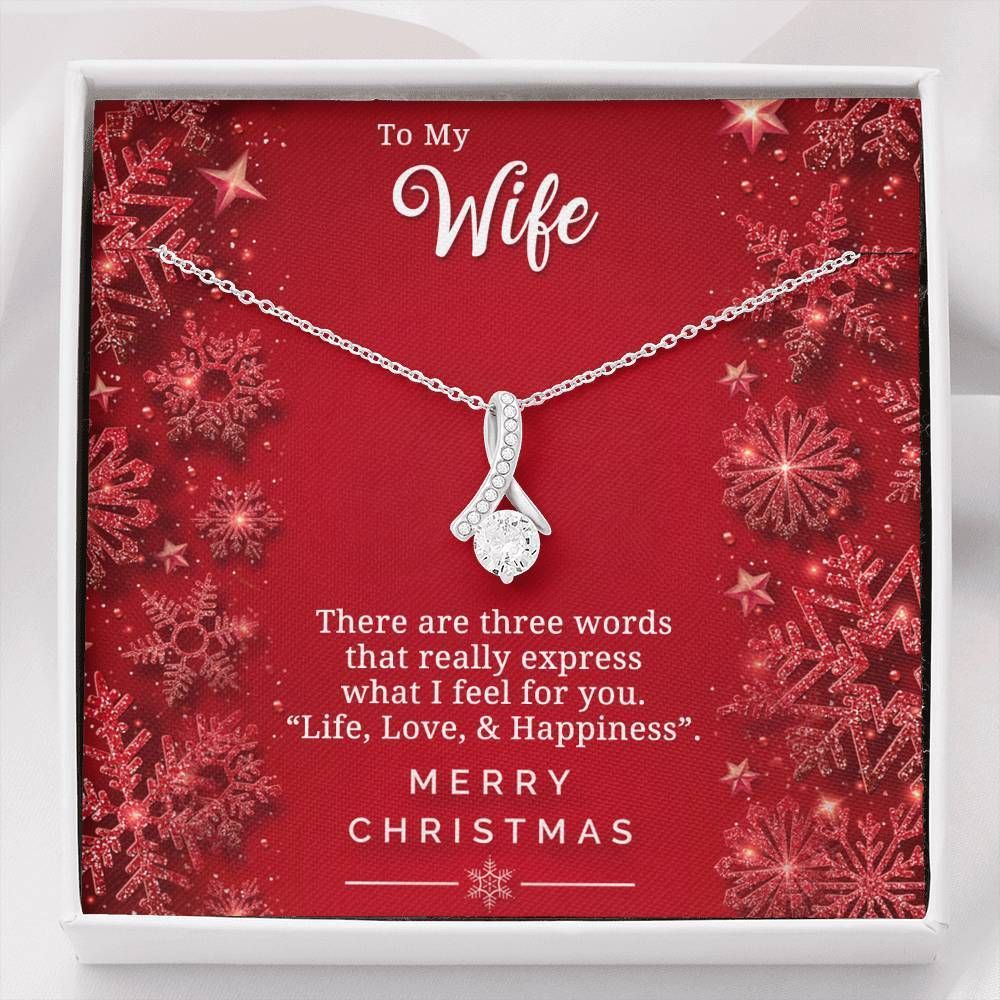Life Love Happiness Alluring Beauty Necklace Giving Wife