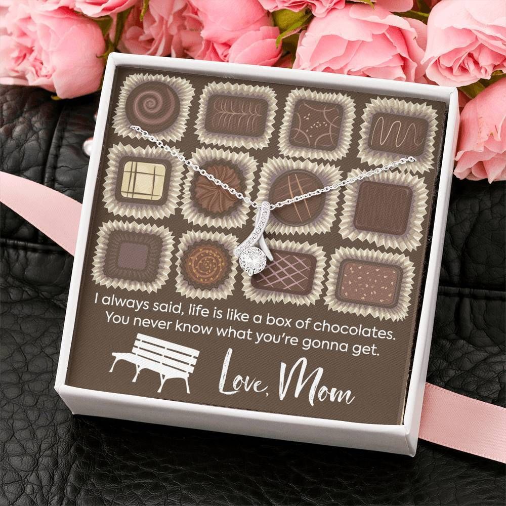 Like A Box Of Chocolates Alluring Beauty Necklace Gift For Mama