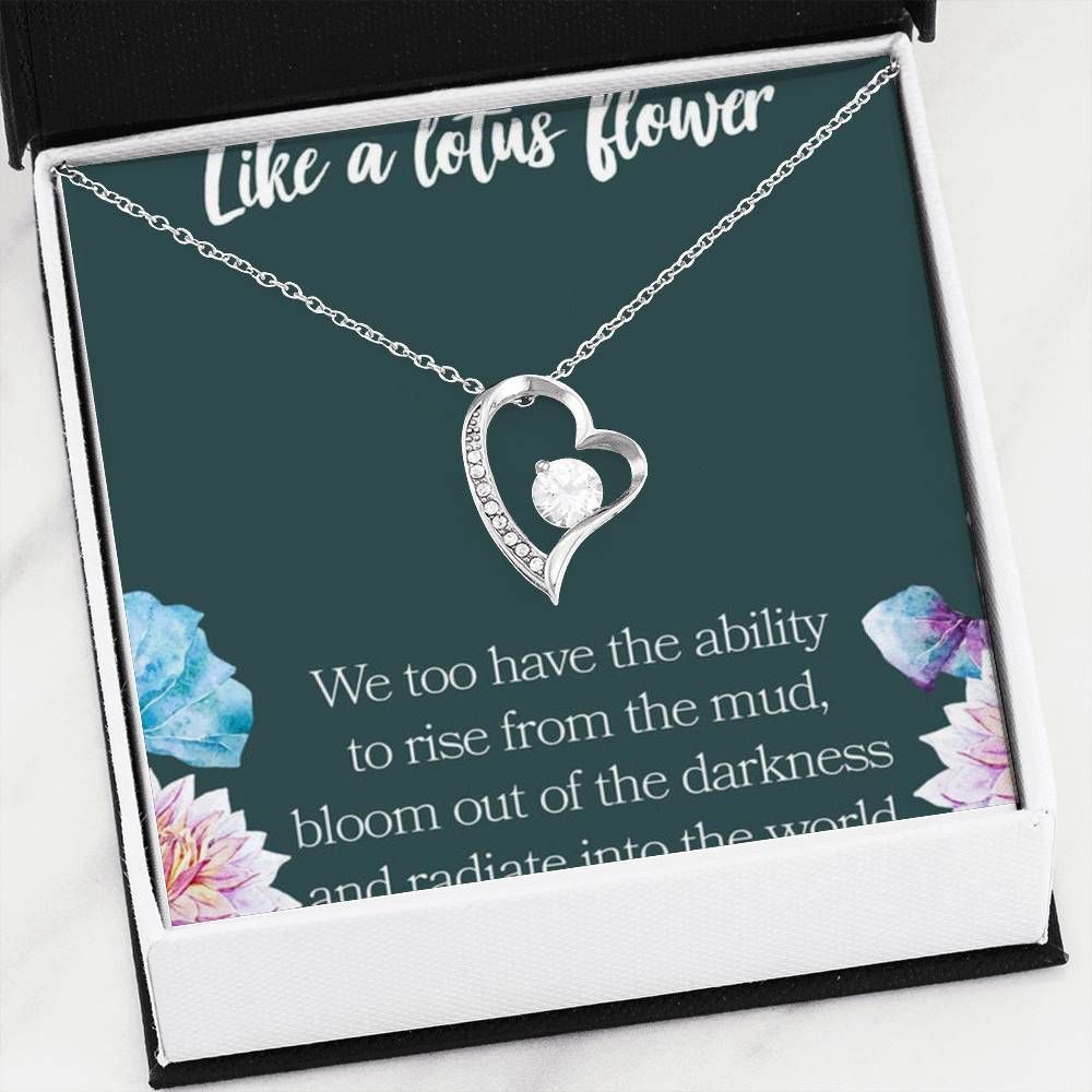 Like A Lotus Flower Forever Love Necklace