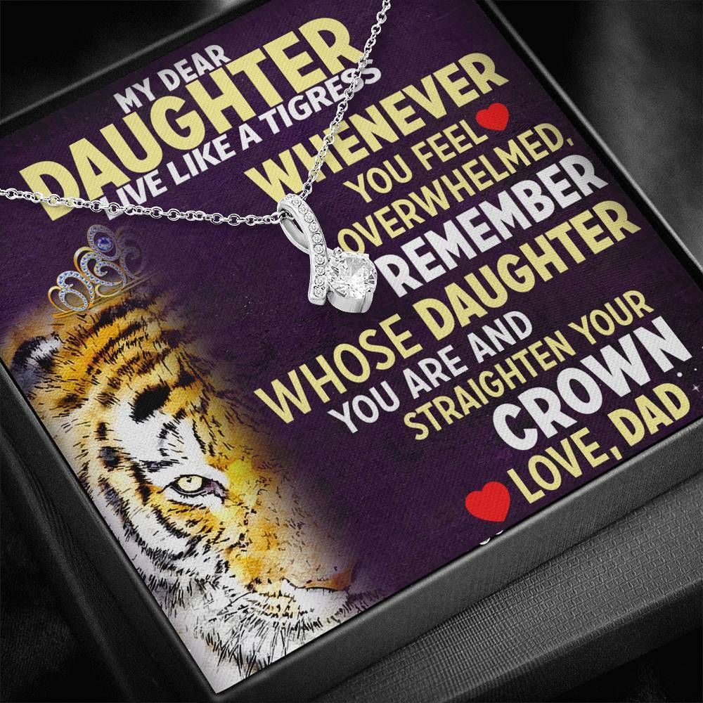 Live Like A Tiger Alluring Beauty Necklace For Daughter