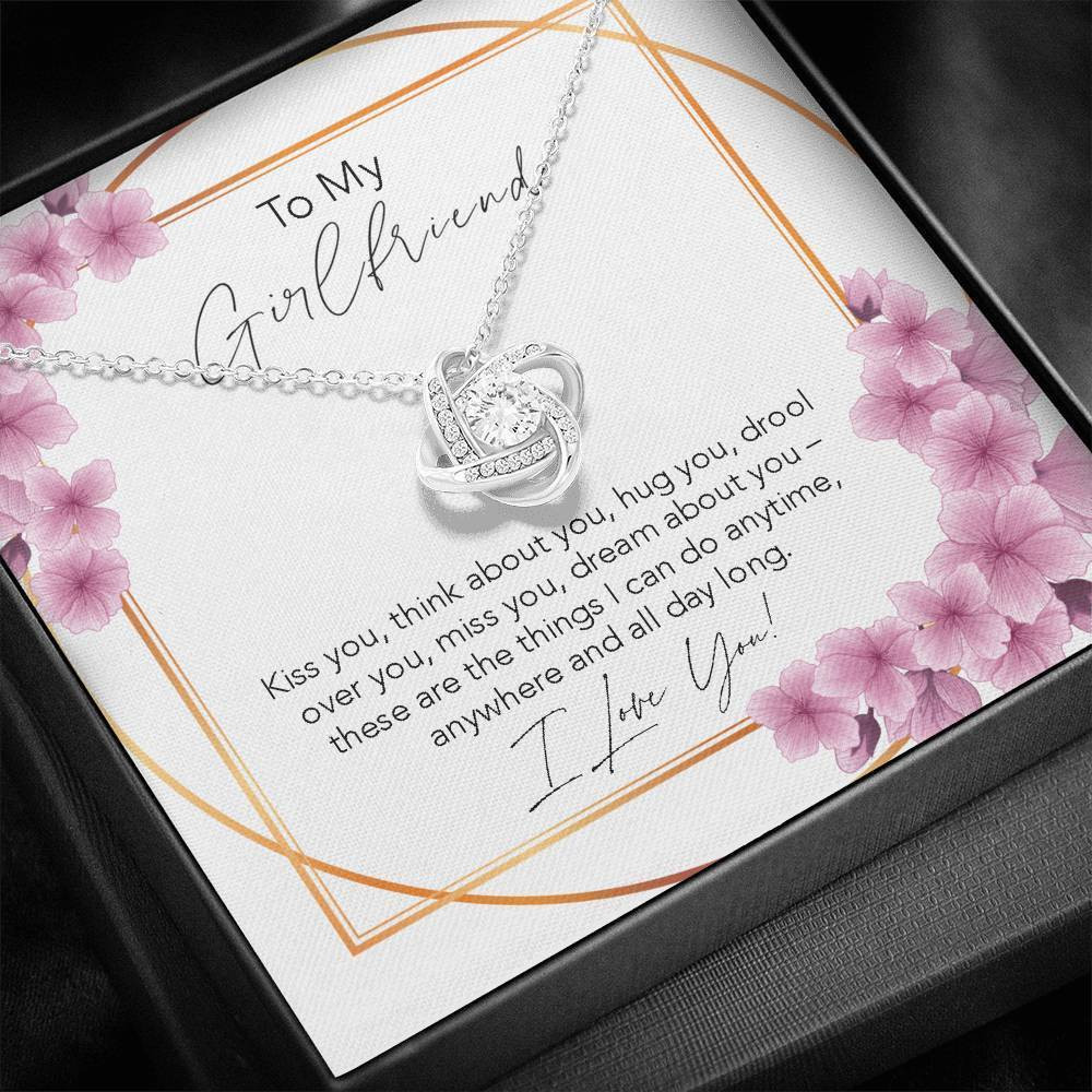 Love Knot Necklace Gift For Hers Think About You