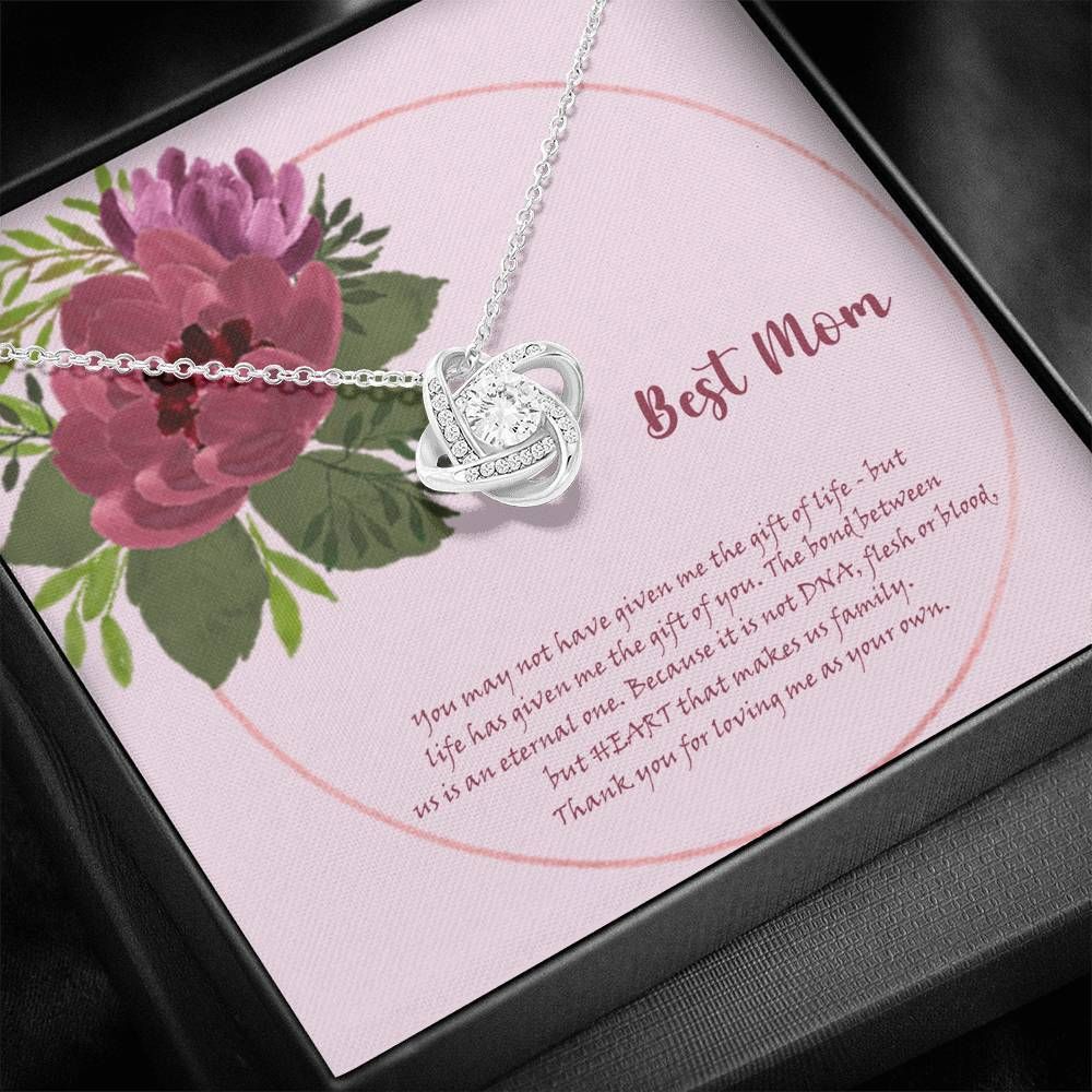 Love Knot Necklace Gift For Mom Bonus Mom Thank You For Loving Me As Your Own