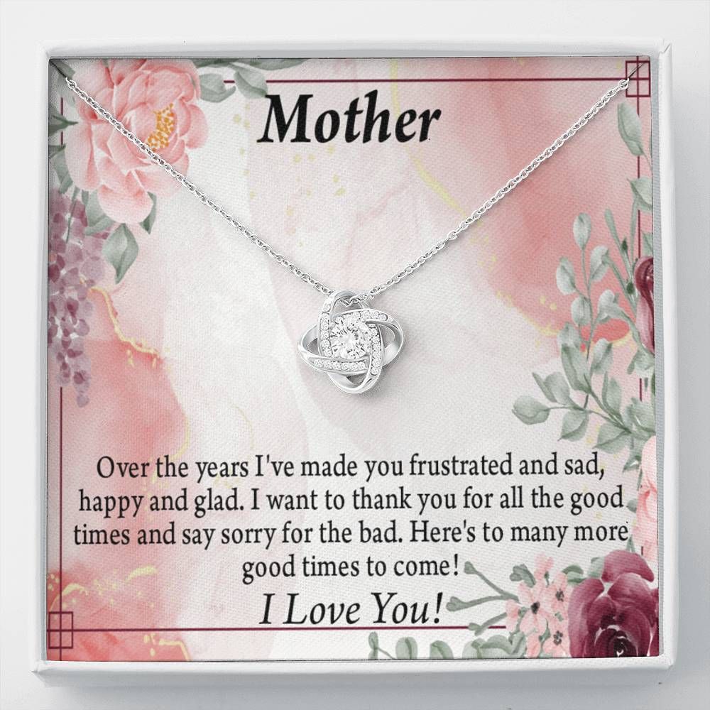 Love Knot Necklace Gift For Mom Mama Thank For All The Good Times