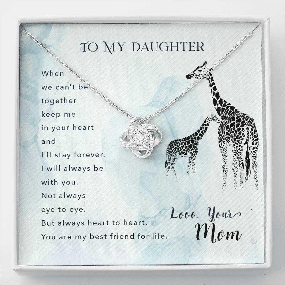 Love Knot Necklace Mom Gift For Daughter You're Best Friend For Life