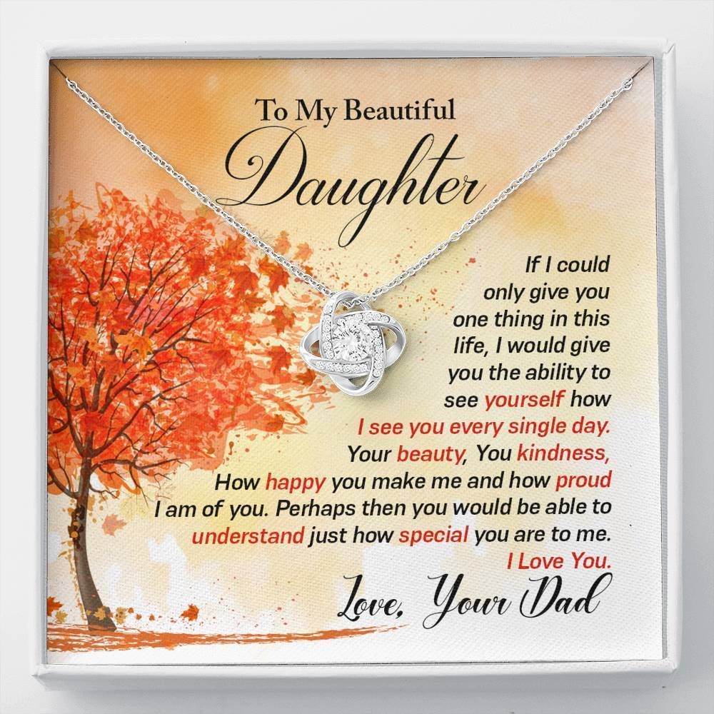 Love Knot Necklace To Daughter How Special You Are