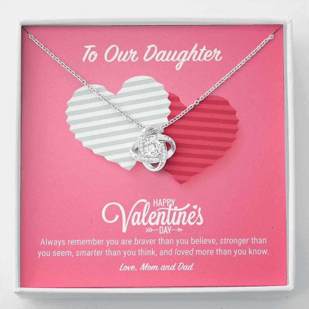 Love Knot Necklace Valentine's Day Gift For Daughter You Are Smarter Than You Think