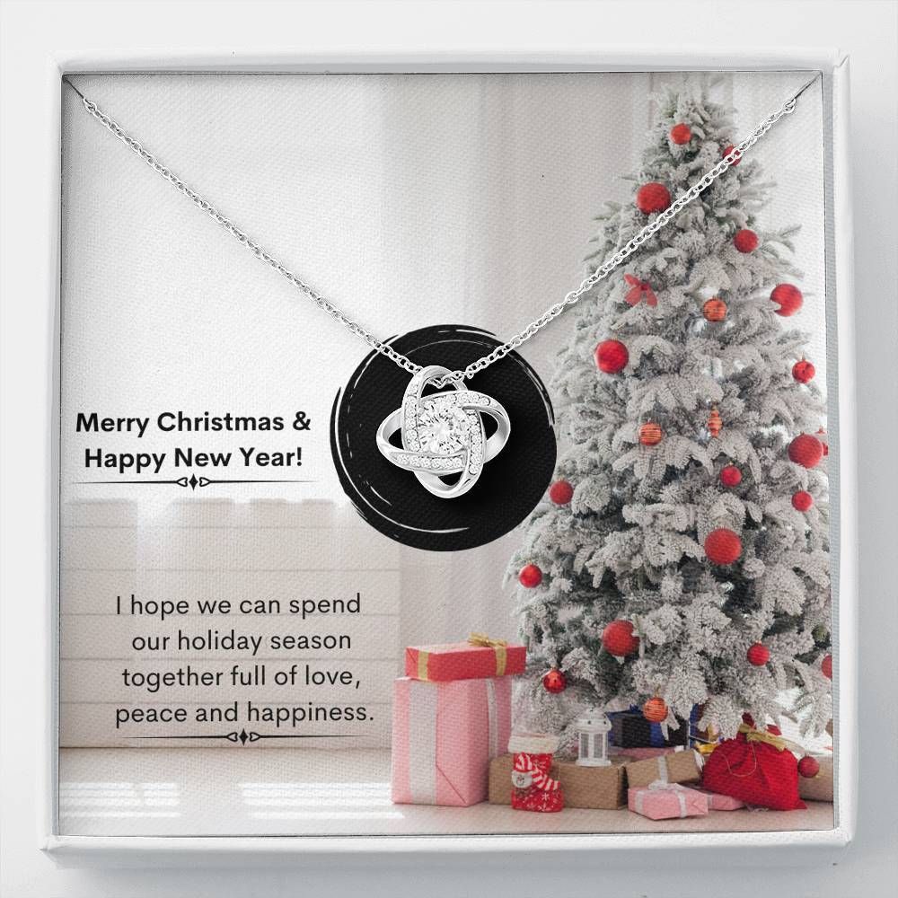 Love Knot Necklace White Christmas Tree Full Of Love