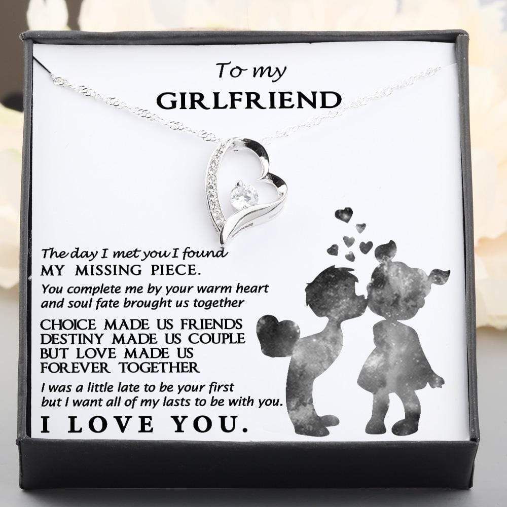 Love Made Us Forever Giving Girlfriend Silver Forever Love Necklace