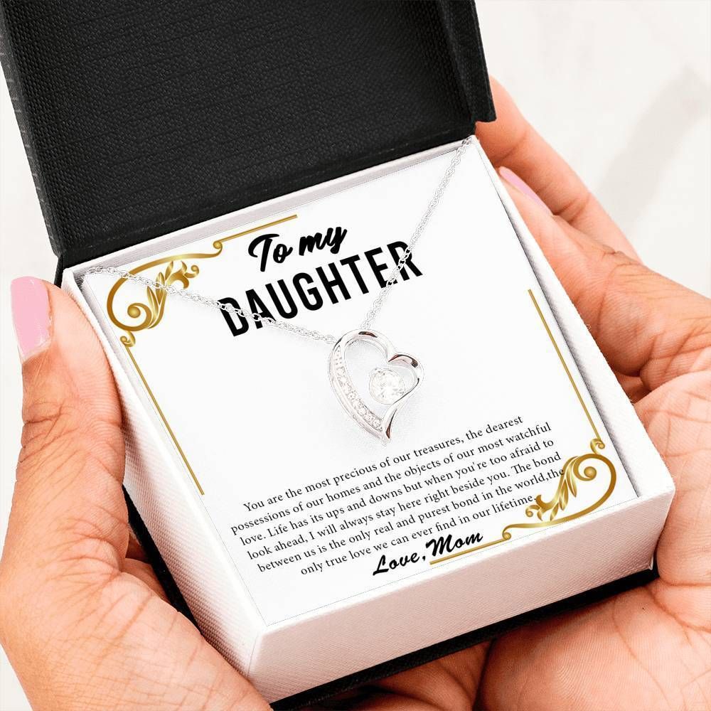 Love Message From Mom To Daughter Forever Love Necklace