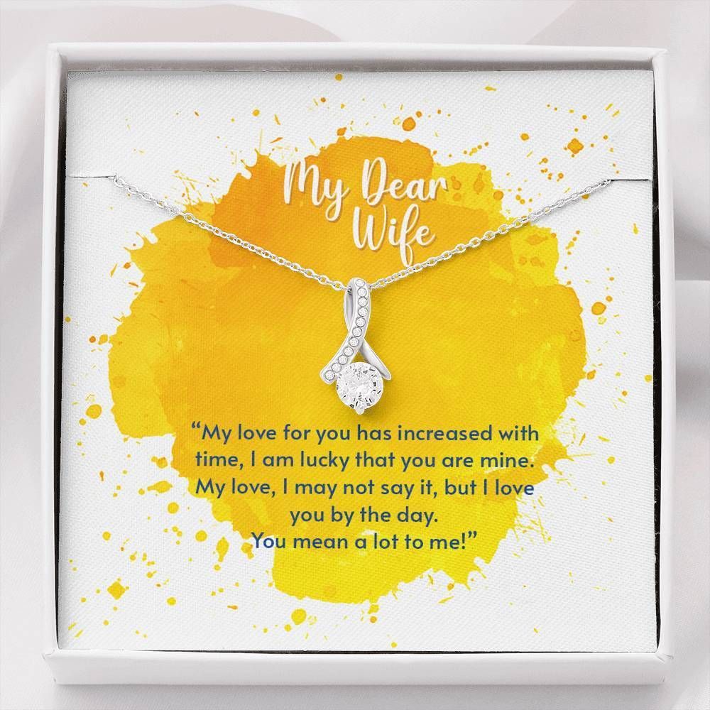 Love You By The Day Alluring Beauty Necklace To Wife