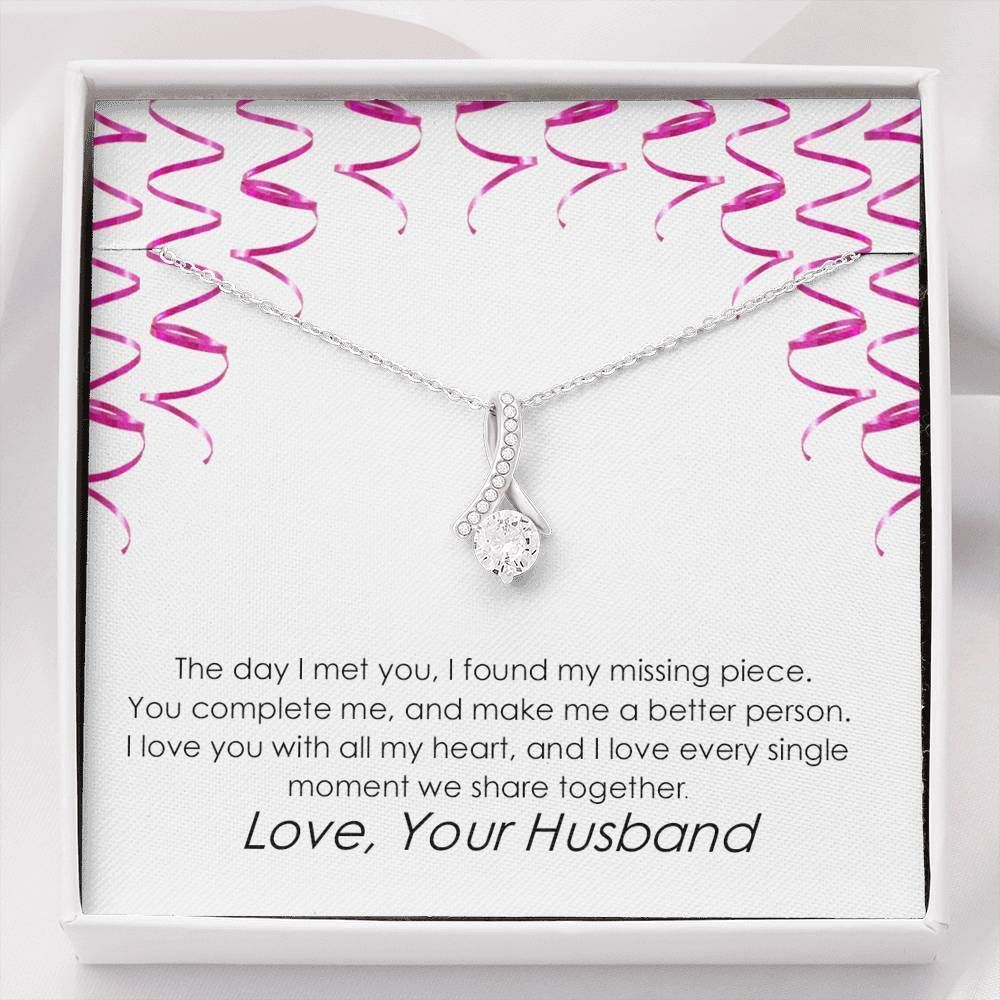 Love You Every Single Moment With You Alluring Beauty Necklace Gift For Wife