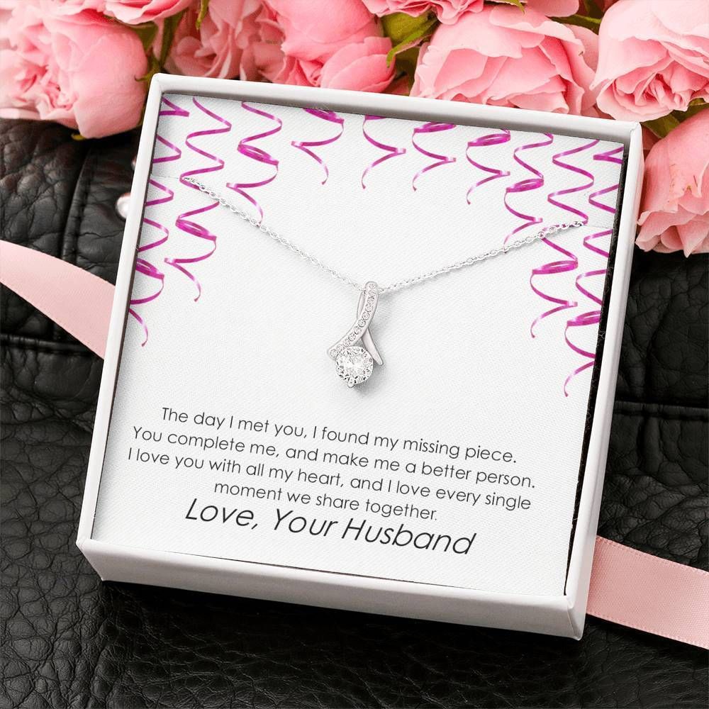 Love You Every Single Moment With You Alluring Beauty Necklace Gift For Wife