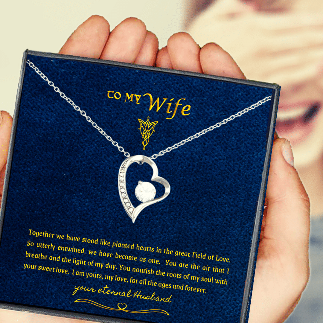 Love You For All The Ages Forever Love Necklace With Message Card Gift For Wife