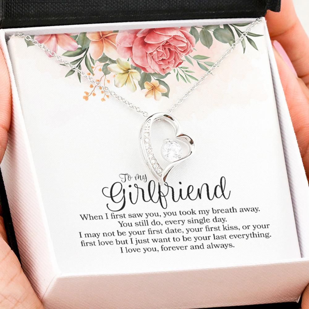 Love You Forever And Always Silver Forever Love Necklace Gift For Girlfriend
