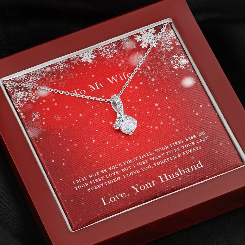 Love You Forever Love Knot Necklace To Wife Snowflake