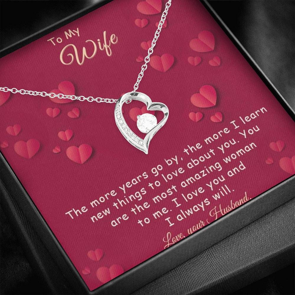 Love You Forever Love Necklace Gift For Wife