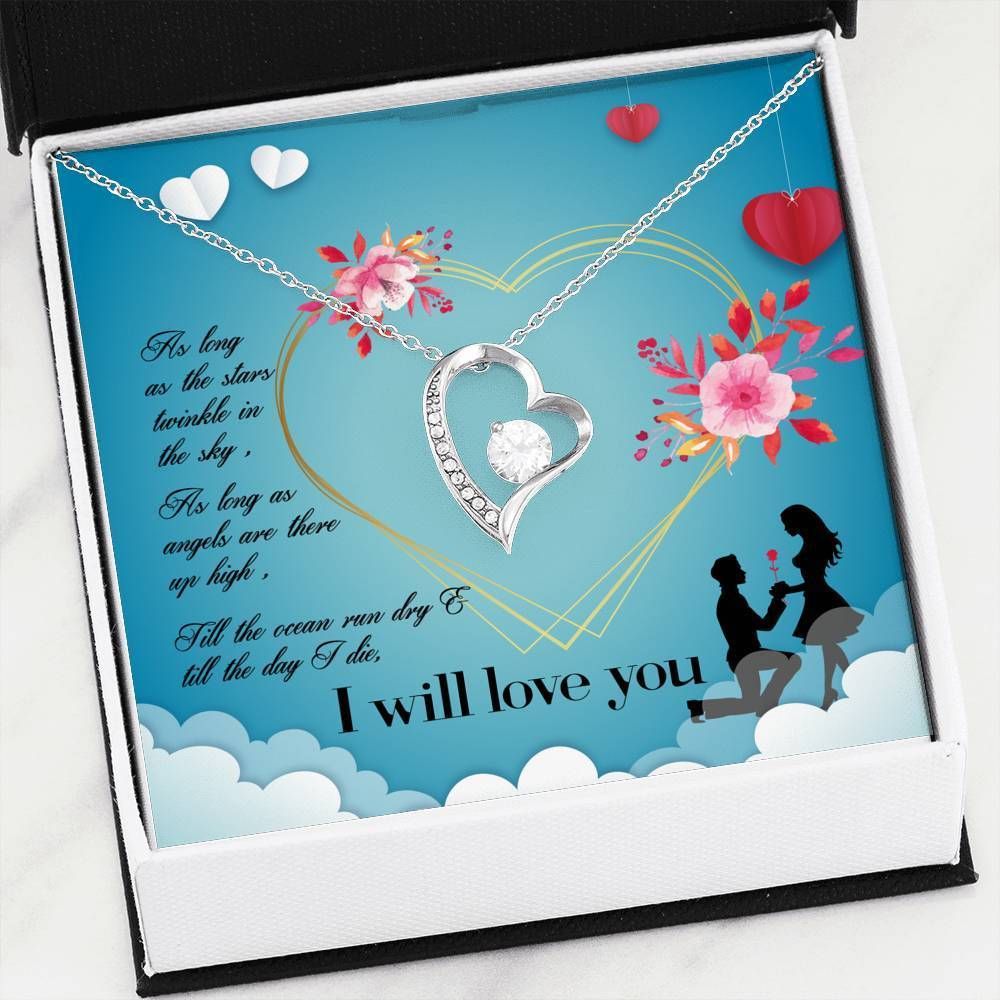 Love You Forever Love Necklace Giving Darling