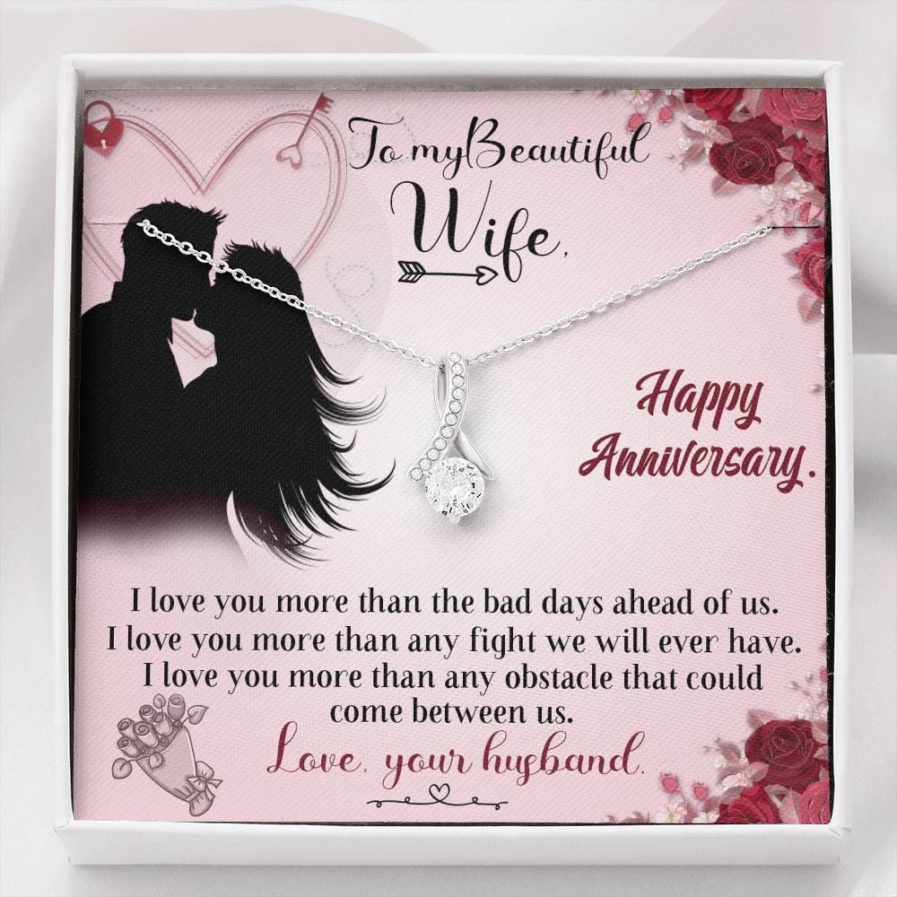 Love You More Than Any Obstacle Alluring Beauty Necklace Gift For Wife