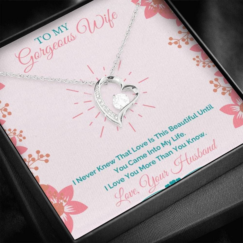Love You More Than You Knoe Forever Love Necklace Gift For Wife