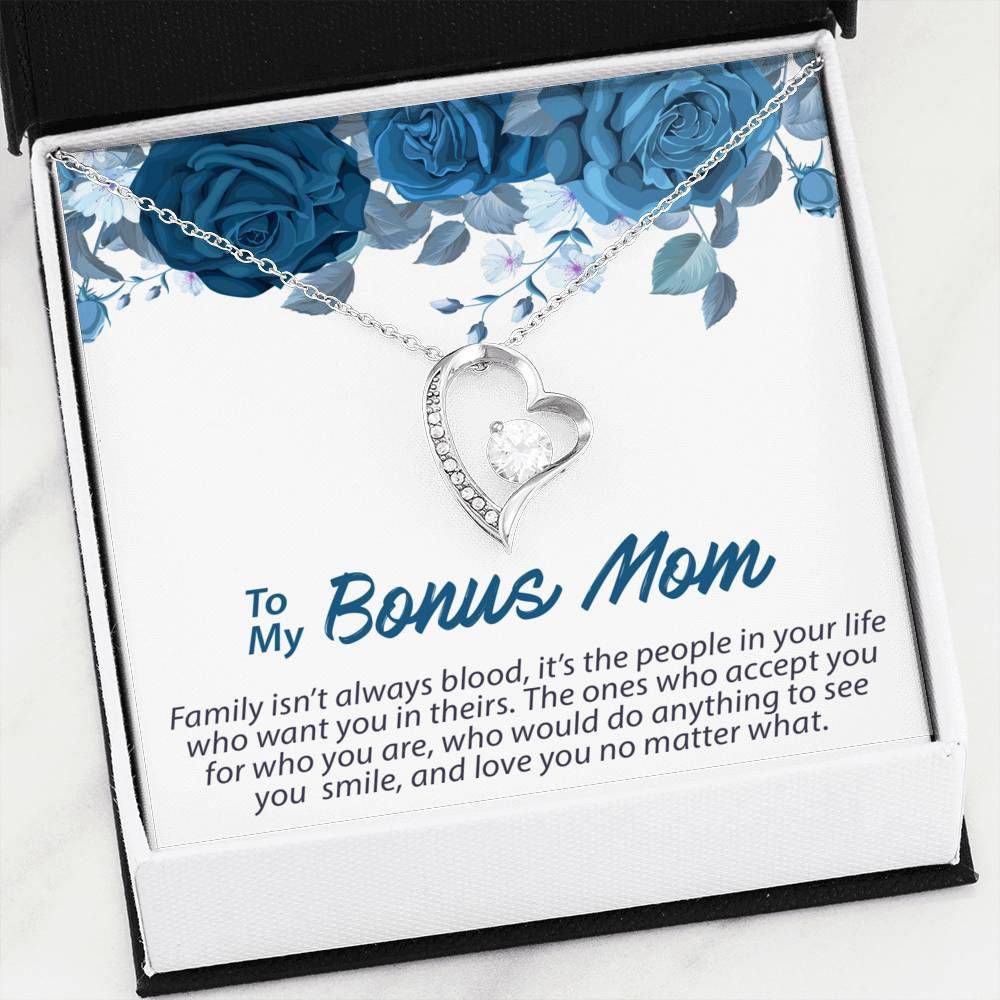 Love You No Matter What Silver Forever Love Necklace Giving Bonus Mom
