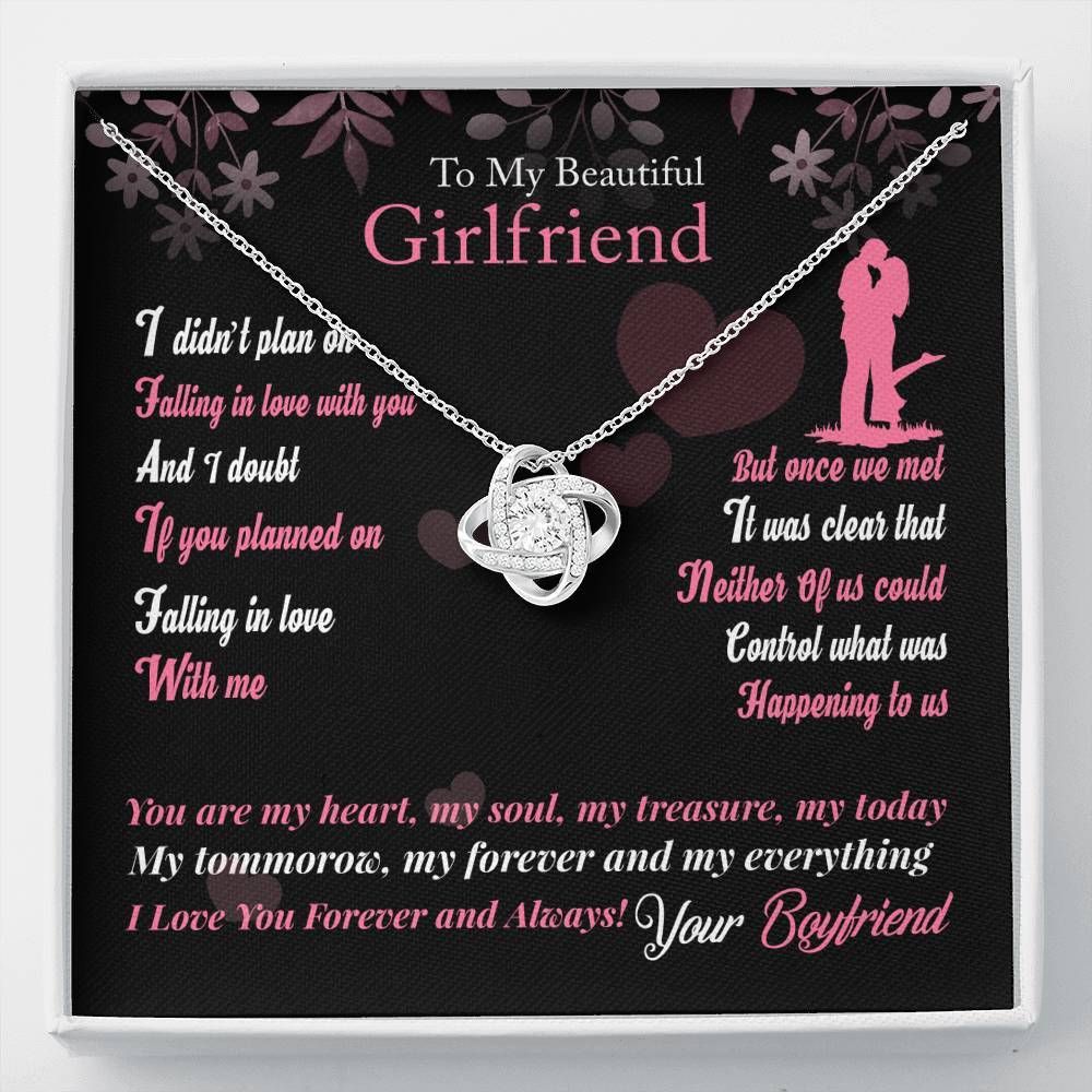Love You Til The End My Girlfriend Love Knot Necklace