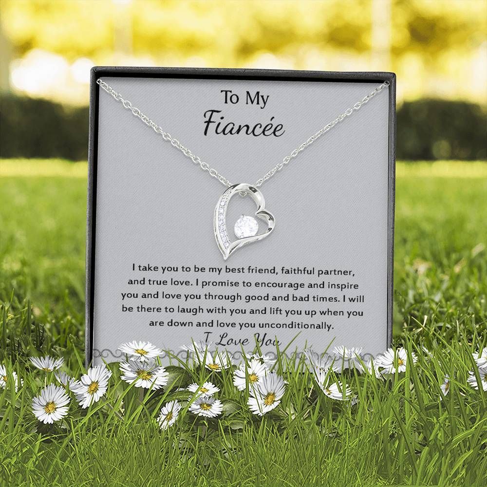 Love You Unconditionally Forever Love Necklace For Fiancee