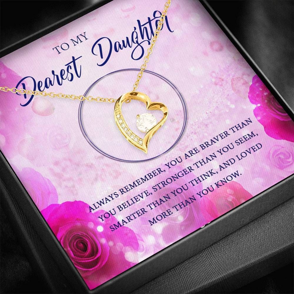 Loved More Than You Know Forever Love Necklace For Dearest Daughter