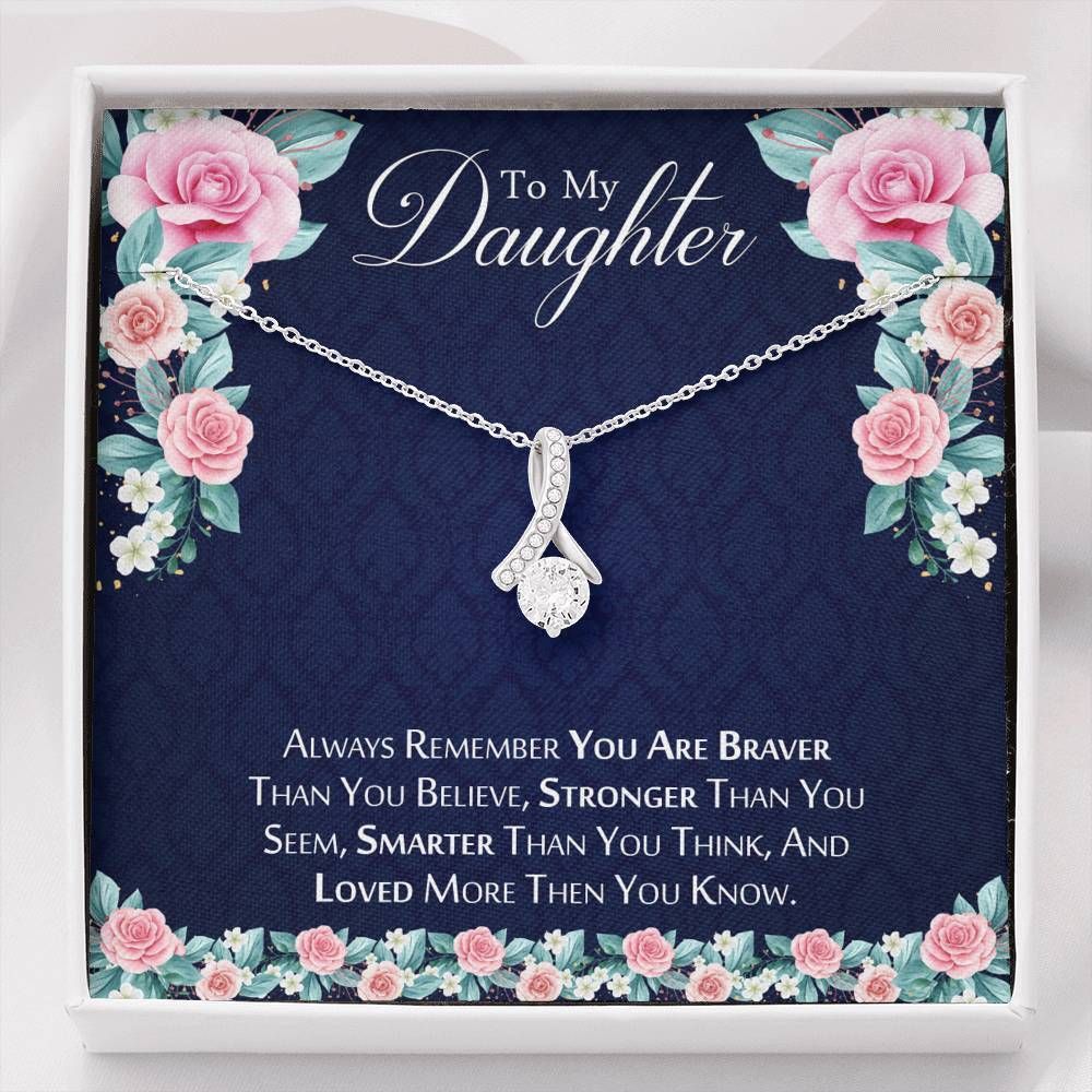 Loved More Then You Know Alluring Beauty Necklace Giving Daughter