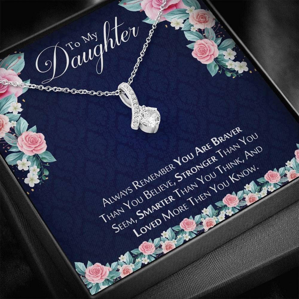 Loved More Then You Know Alluring Beauty Necklace Giving Daughter