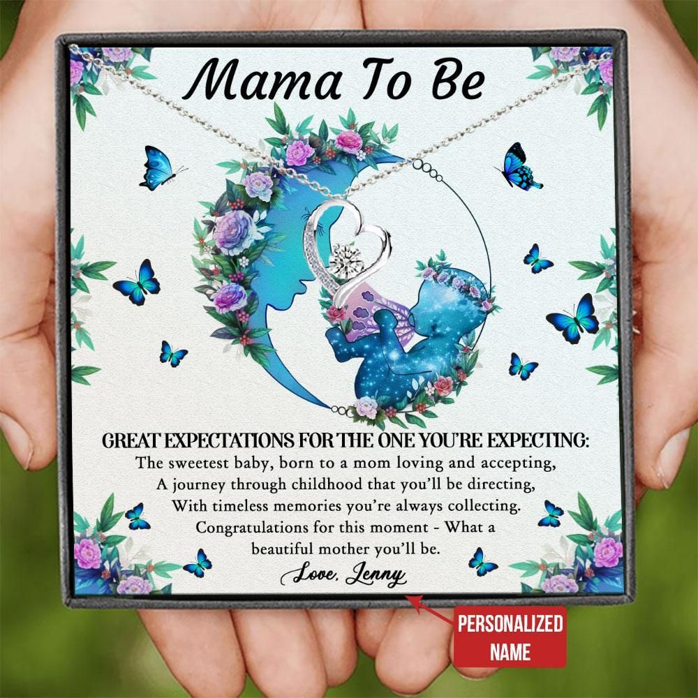 Mama To Be Great Expectations For The One You’re Expecting Forever Love Necklace