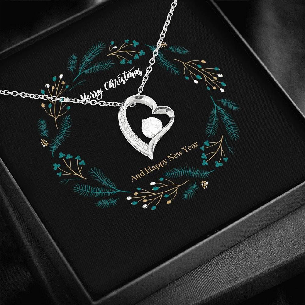 Merry Christmas And Happy New Year Forever Love Necklace For Family