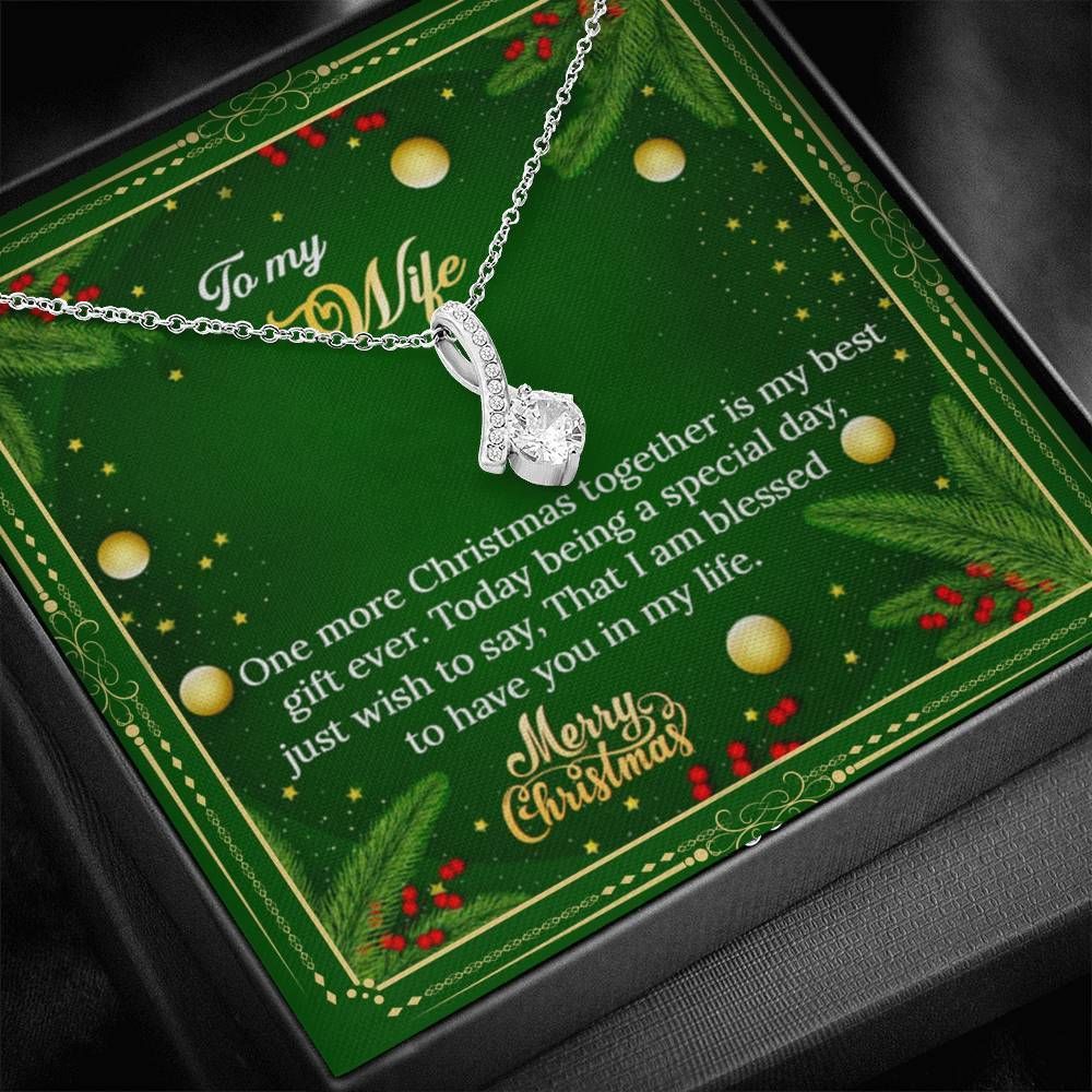 Merry Christmas Blessed To Have You In Life Alluring Beauty Necklace Gift For Her