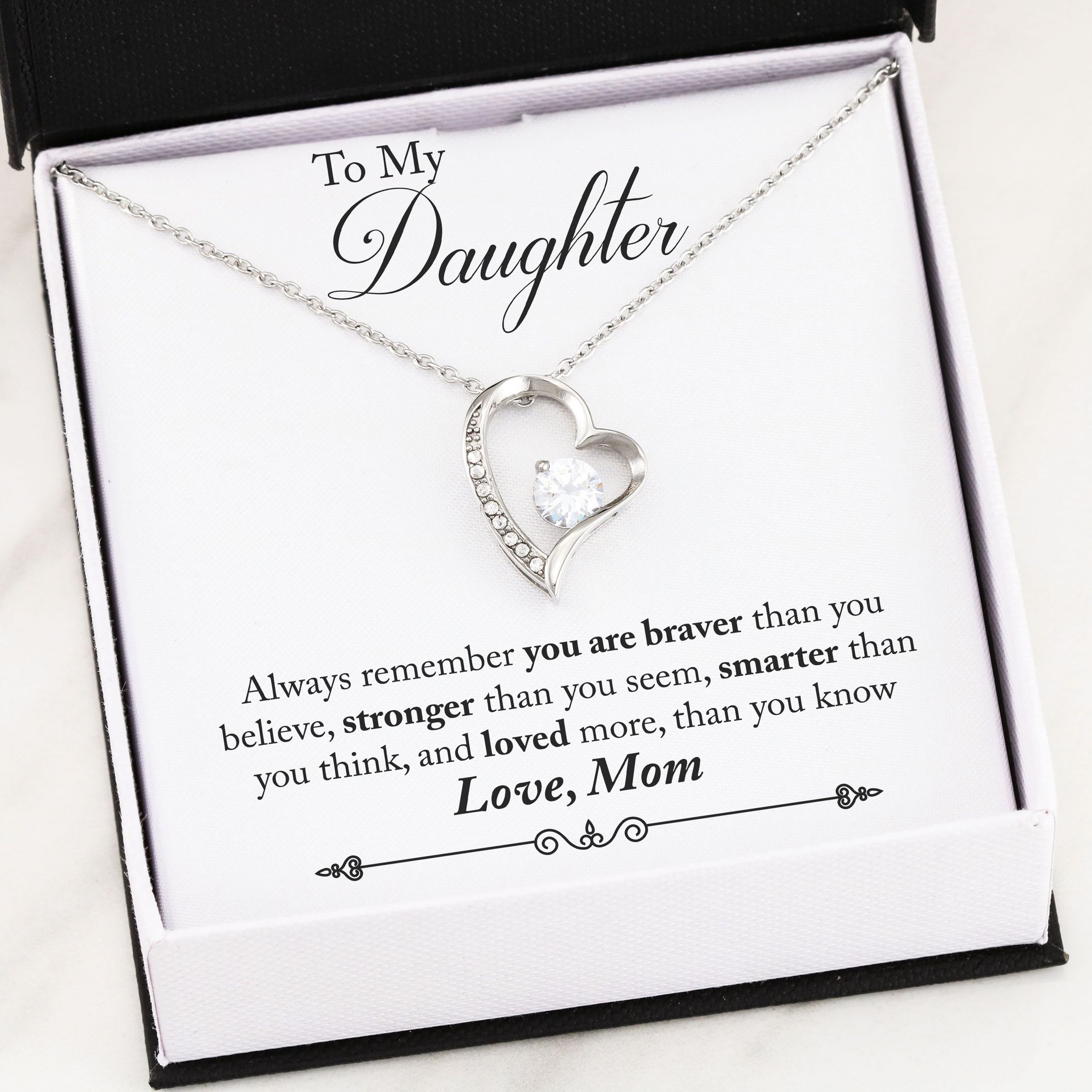 Mom To Daughter You Will Always Have Me Forever Love Necklace