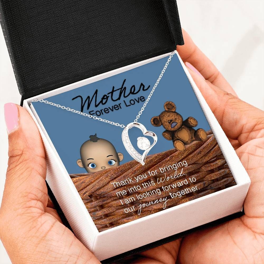Mother Love Baby Boy Forever Love Necklace For Mom