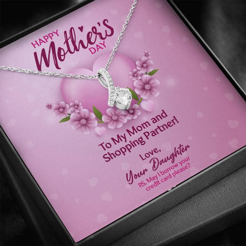 Mother's Day Gift For Mom Shopping Partner Alluring Beauty Necklace