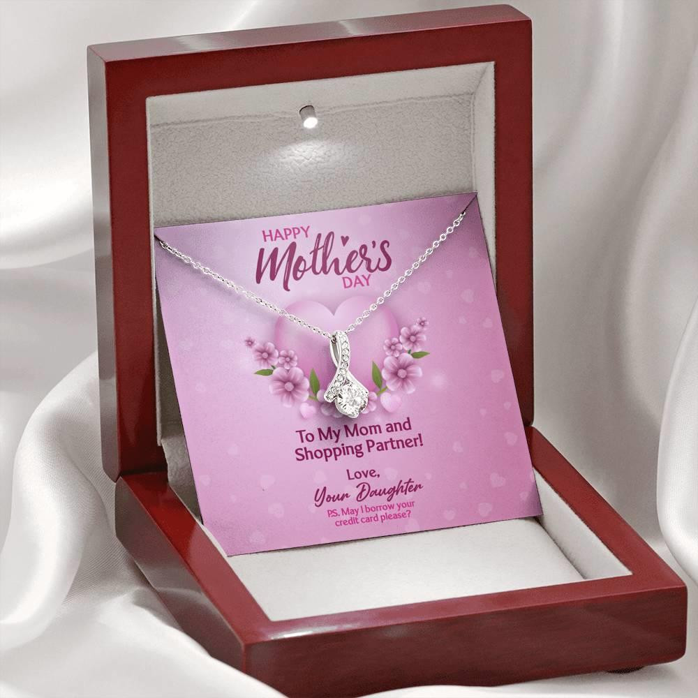 Mother's Day Gift For Mom Shopping Partner Alluring Beauty Necklace