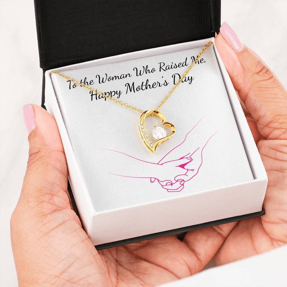 Mother's Day Giving Mom 18k Gold Forever Love Necklace