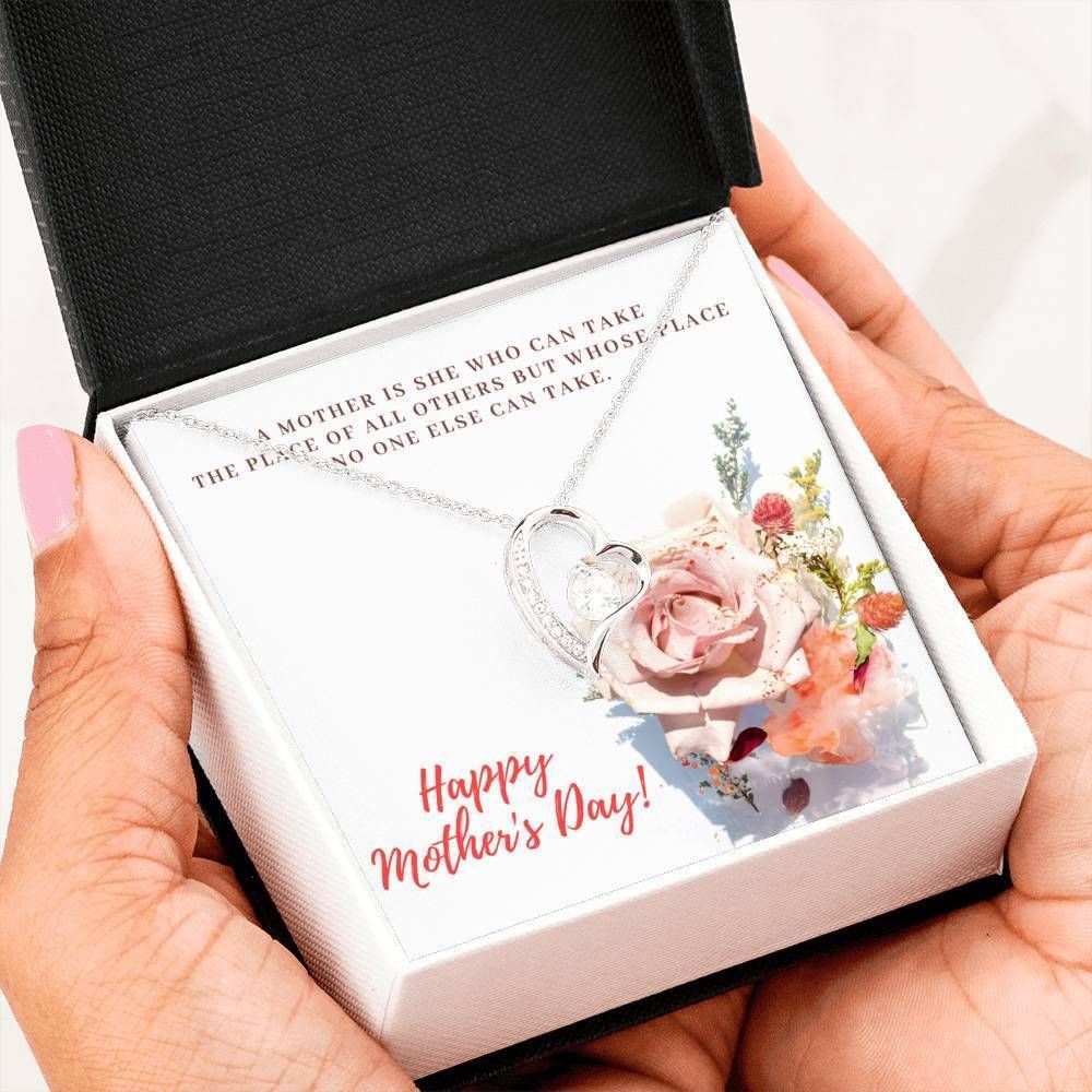 Mother's Day Special Gift With Card Message Forever Love Necklace