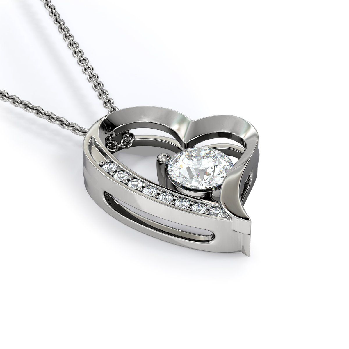 My Best Friend Faithful Partner Silver Forever Love Necklace Gift For Fiancee