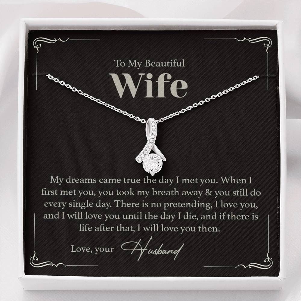 My Dream Came True The Day I Met You Giving Wife Alluring Beauty Necklace