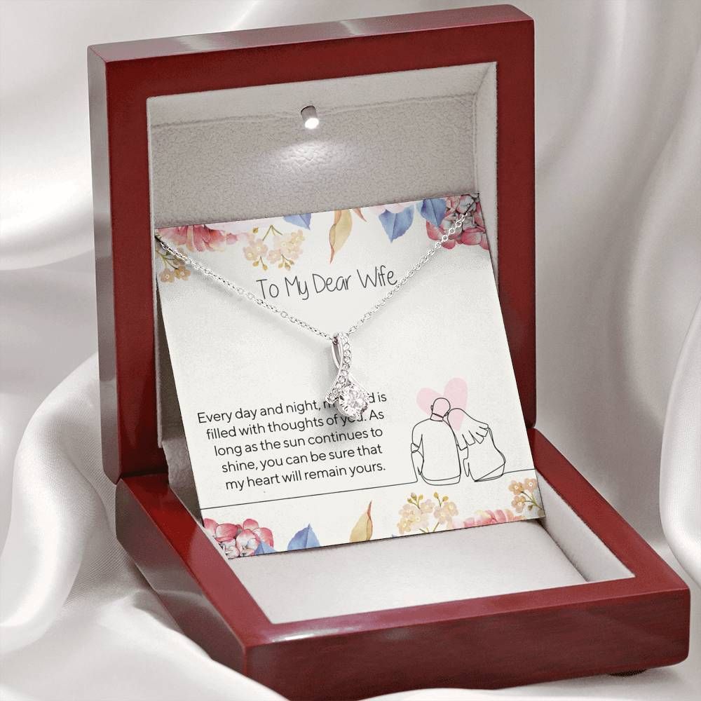 My Heart Will Remain Yours Alluring Beauty Necklace For Wife