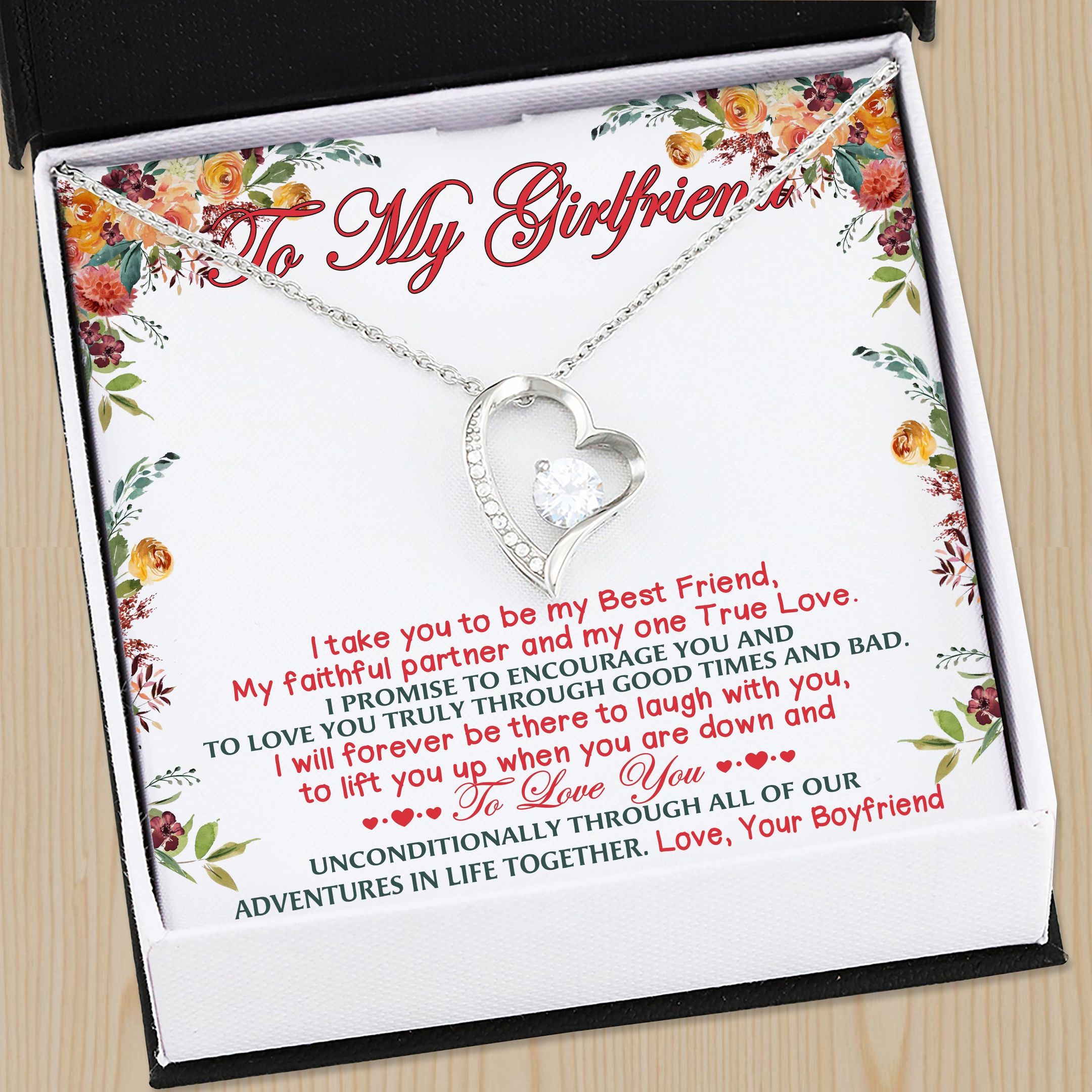 My One True Love Silver Forever Love Necklace Gift For Her