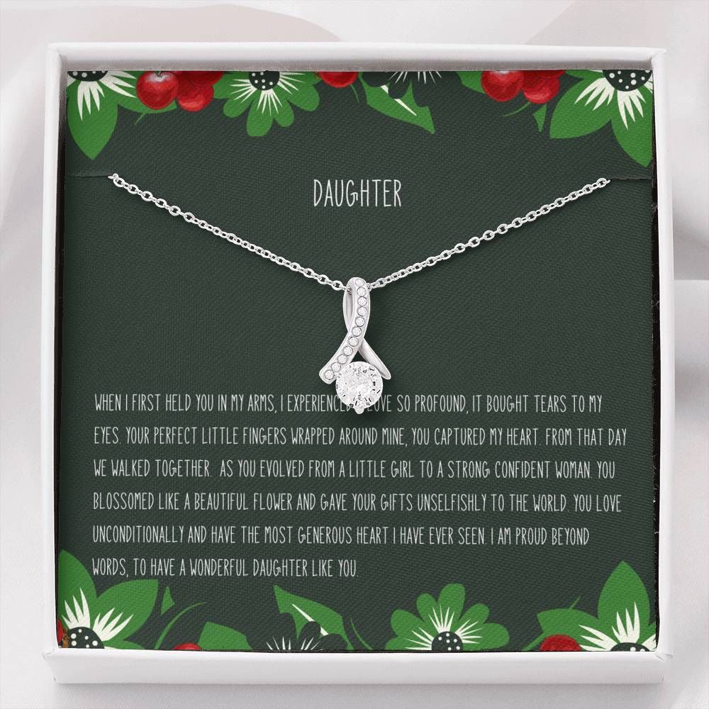 My Unconditional Love For You Alluring Beauty Necklace To Daughter