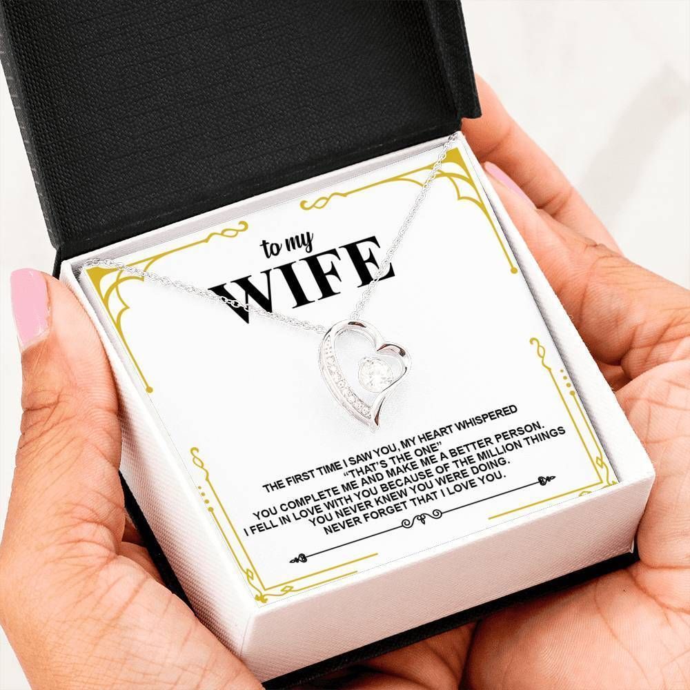 Never Forget That I Love You Forever Love Necklace For Wife